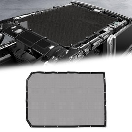 JAKISIMA Sunshade for Ford Bronco, Bimini Top Mesh Sun Shade Bikini Top Cover Compatible with 2021 2022 2023 2024 2025 Ford Bronco 2 Door Accessories,Fit Hard Top Soft Top, (Non)