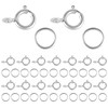 925 Sterling Silver Clasps for Jewellery Making, 40PCS Silver Spring