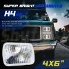 SHYFRULT For Chevy-Pickup 1981-87 C10 K10 Blazer 4x6" LED Headlights