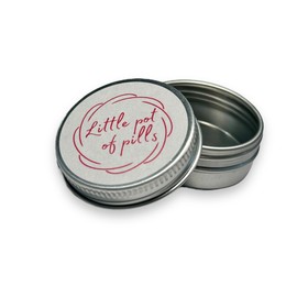 Mini travel tin for medication/supplements/vitamins etc. | perfect on the go storage tin