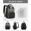 LOVEVOOK Mini Backpack for Women Stylish Waterproof Backpack Purse, Black-grey,