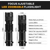 MODOAO 3 Pack Tactical Flashlight with Red Blue Green LED,