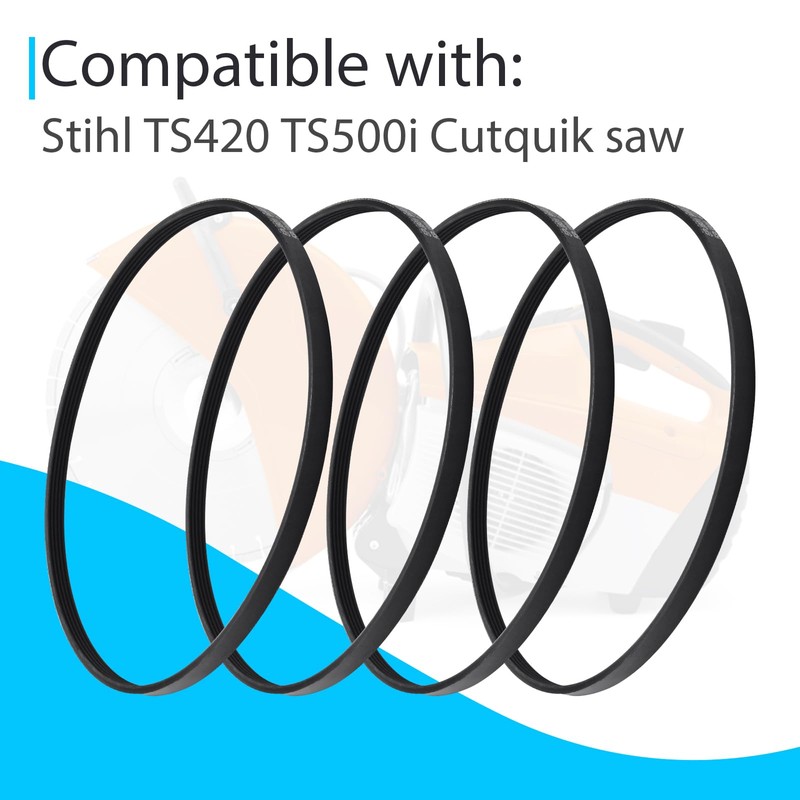 4 Pcs Concrete Saw Belt Compatible with Stihl TS420 TS500i