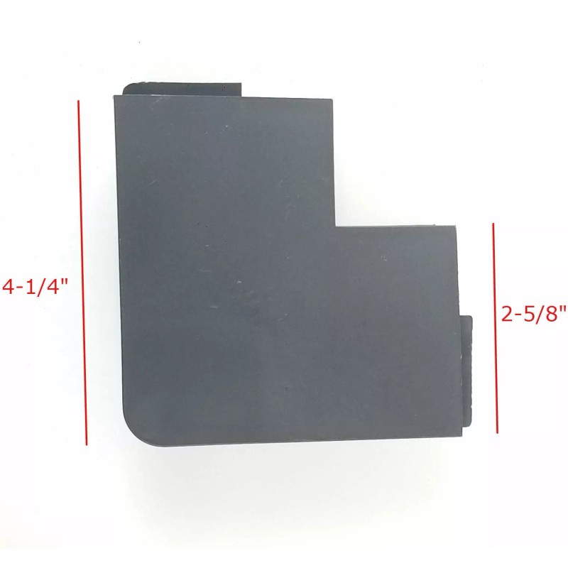 Unbranded Enclosed Cargo Trailer Door Corners - Black - 4