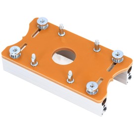 Trimming Machine Slotted Bracket, 2 in 1 Invisible Fastener Slotting Bracket for Woodworking, Aluminum Alloy Wood Router Slotting Locator, Woodworking Router Base for 65mm Router