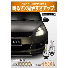 Carmate BW906 GIGA HID D4S LED Head Bulb D10 Series, 4500K, Japanese Design, 3 Years Warranty, With Pong