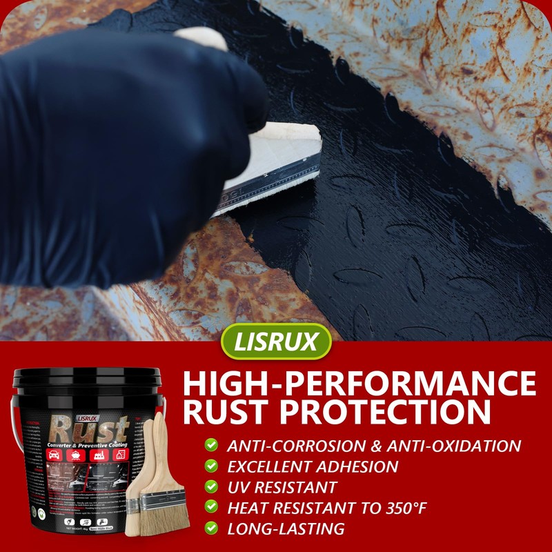Rust Converter & Metal Primer, 141 Fl Oz Black Rust