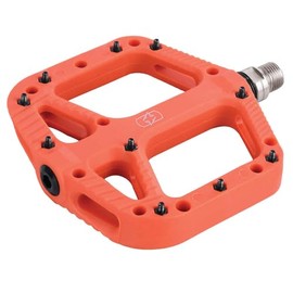 Oxford Products Mountain Bike Pedals Loam 20 Nylon Flat Pedals. Chromoly 9/16" axle. Sealed Bearings. Orange