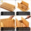 Bamboo Bread Slicer with High-Grade Stainless Steel Knife – Adjustable