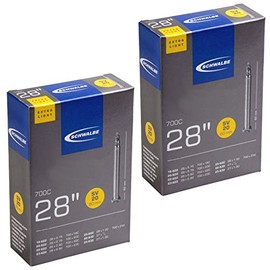 Schwalbe 700 x 18-25c Road Bike Inner Tubes - Presta 80mm Long Valve (Pair)