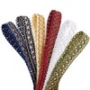 PH PandaHall 12 Yards 6 Colours Gimp Braid Trim, 3/4