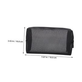 Ipetboom 4pcs Travel Mesh Cosmetic Organizer Set Durable Nylon Makeup Pouches with Zipper Versatile Toiletries Bag for Men Women for Home and Travel Storage