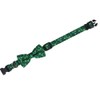 St.Patrick's Day Dog Collar with Removable Cute Bow Tie Adjustable
