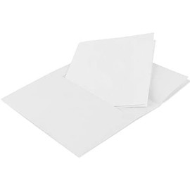 Blank White Greeting Cards With White Envelopes 5" x 7" Pack Of 100 Printable Note Cards With Corresponding Envelopes