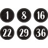 Modern Farmhouse Numbers 1-36 Repositionable Labels - 4"