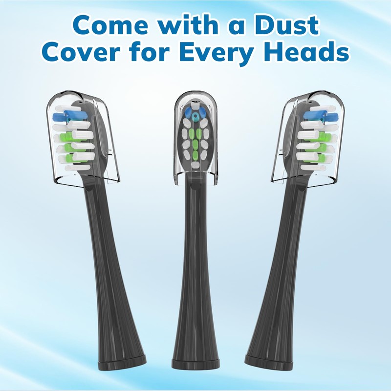 6 Pack Replacement Replacement Brush Heads for Waterpik Sonic Fusion