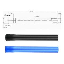 Accesorios De Reemplazo Del Tubo De La Cabeza Azul Recto