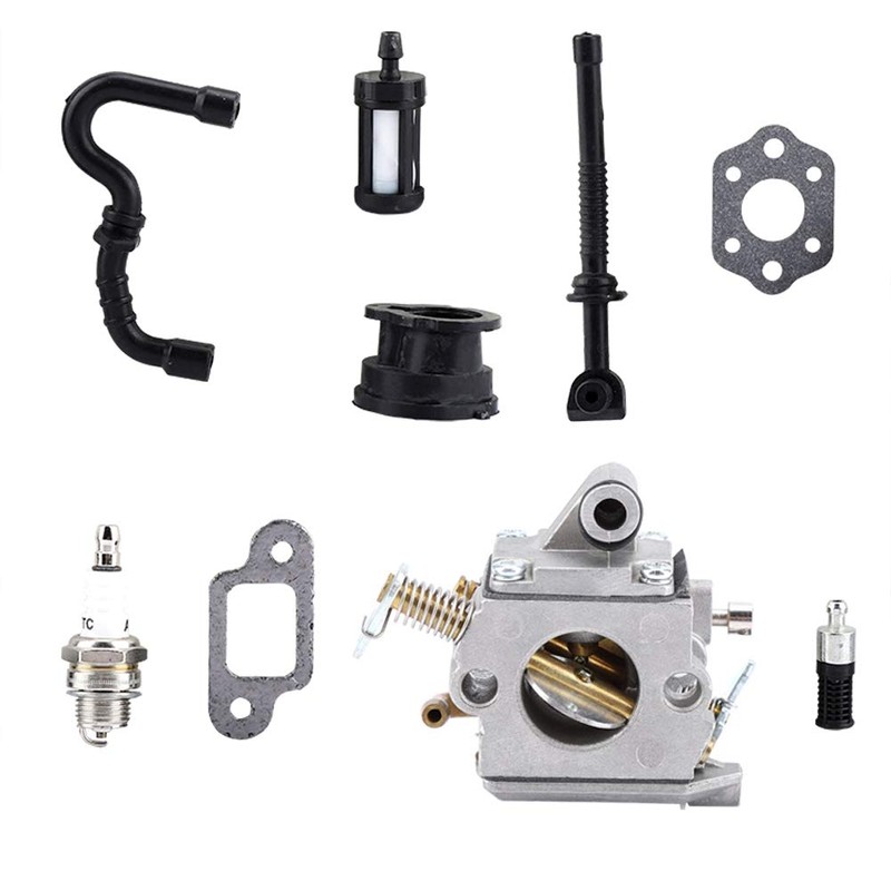 CARBURETOR SET 100% NEW HIGH QUALITY EASY INSTALLATION MS170 MS180