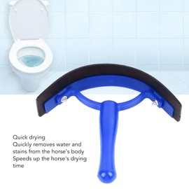 Professional Bath Water Scraper for Horses, Large Surface Scraper, Quick Drying for Horse Owners (Royal Blue)