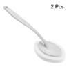 PATIKIL 13.5cm Putzbürste 2Pack Schrubben Rutschfest Handgriff Badewanne Schwamm Grau