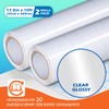 Olivo 2 Pack Clear Contact Paper Roll for Books Crafts