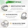 Ruibapa 550PCS External Tooth Lock Washers Assortment Kit (M2.5-M12)