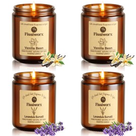 Scented Candle Set 4 Pack, Candle for Home Scented, Odor Eliminating, Stress Relief, 30oz, 220 Hours Long Lasting Soy Wax Gift Set for Women