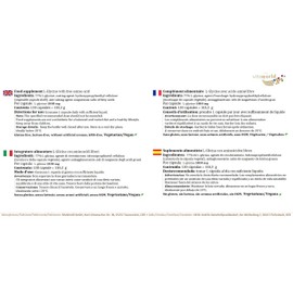 Vita World L-Glycine 1000mg 120 Capsules Made in Germany Amino Acid