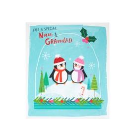 UK Greetings Christmas Card for The One I Love - Cute Globe Design