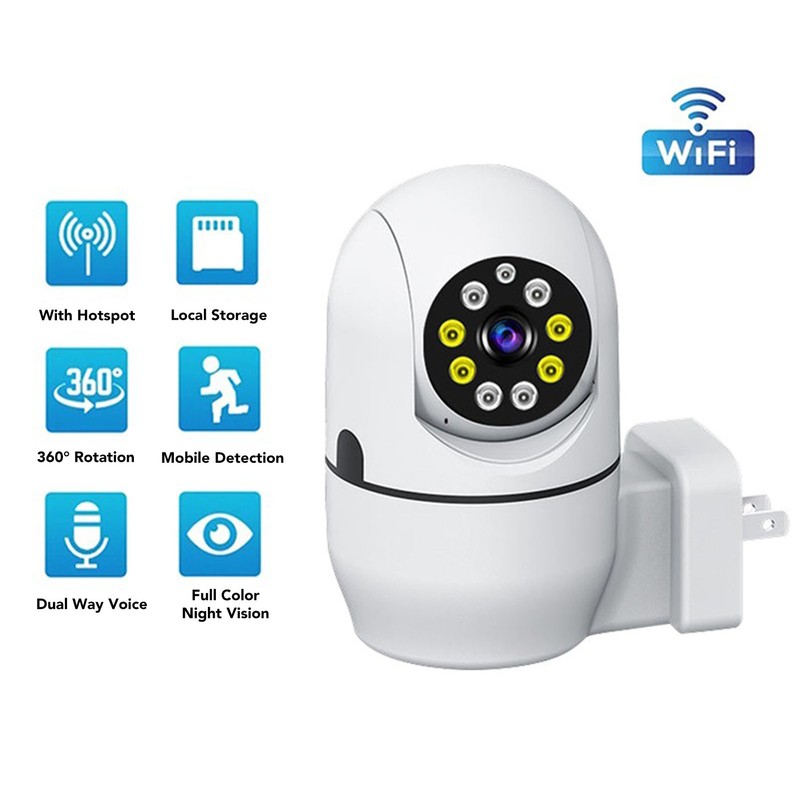 WiFi Smart Camera 2MP HD Wireless Camera Rotatable Angle Dual