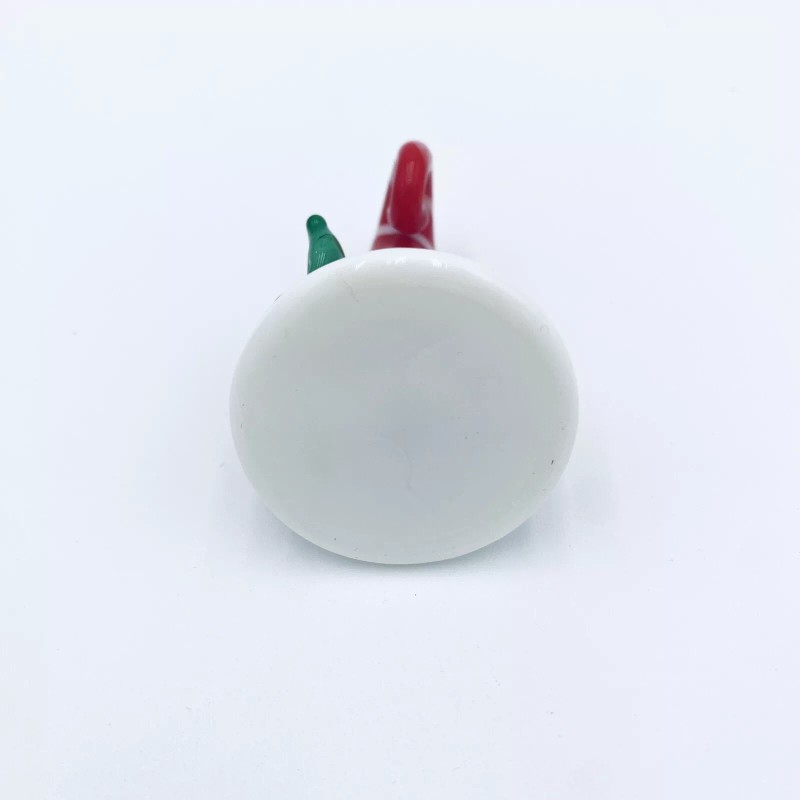 Pier 1 Glass Santa Hat Figurine Candy Cane Striped New