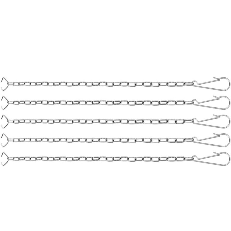 CENPEK 5 Pcs Toilet Flapper Replacement Chain Metal Triangle Hook