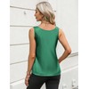 Zeagoo Womens Tops Dressy Casual Silk Satin Tank Top Sleeveless