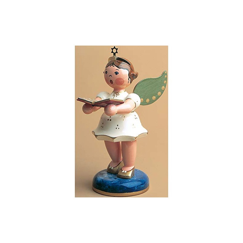 German Christmas Angel with Songbook - 16cm / 6inch -