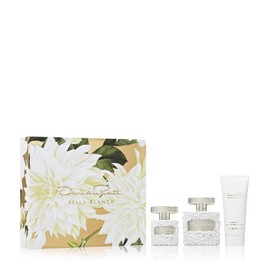 Oscar de la Renta Bella Blanca Eau de Parfum 3 Piece Gift Set for Women - Perfume Spray 3.4 Fl. Oz, & 1.0 Fl. Oz., and Body Lotion 3.4 Fl. Oz.