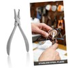 SHINEOFI Stainless Steel Eyeglass Nose Pad Plier Repair Tool for