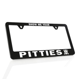 Pitbull License Plate Frame - Quality UV Printed Plastic (Show ME)