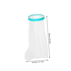 SAFIGLE Waterproof Foot Covers Shower Boot Cover Waterproof Foot Adult Leg Cast Protector for Shower Bathing for Fractures Pvc