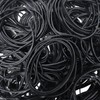 KJAHLAL 150 Pcs Black Rubber Band, Colorful Rubber Bands Size
