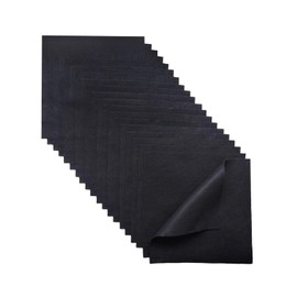 Jtnohx Soft Black Felt, Flexible Felt Fabric for Toy Handwork, 12"x12" 20Pcs Felt Sheets 1.4mm Thick for DIY Craft and Sewing Projects