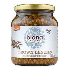 Biona Organic Brown Lentils Demeter - in Glass Jars 360g
