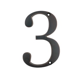 Aged Bronze 4" House Address Number (3)