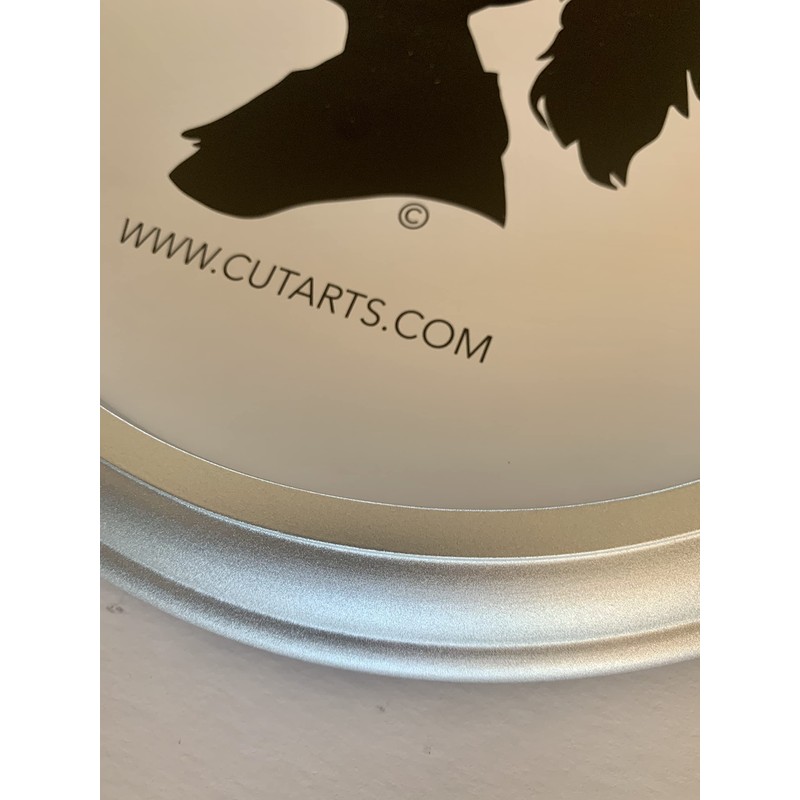 CUT ARTS Silver 10" Round Frame