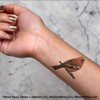 4 x 'Eurasian Chaffinch' Temporary Tattoos - Water Resistant, Skin-Safe,
