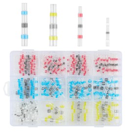 HDRNT 200 Waterproof Insulated Cable Connectors, 4 Sizes, Fits 26-10AWG, Shrink Ratio 3:1, High Quality Solder Connectors, Suitable for Many Applications in Electronics and Engineering