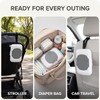 Travel Wipes Case, Wipe Dispenser, Portable Refillable Wipe Container,Reusable Travel