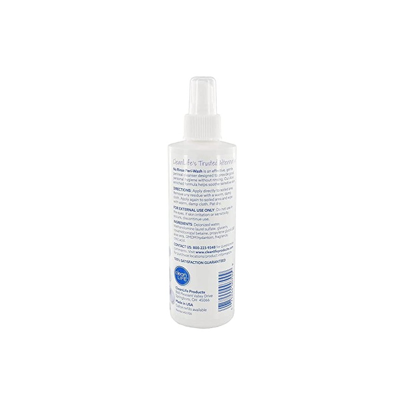 No-Rinse Peri-Wash, 8 fl oz - Soothing, Protecting Perineal Cleanser