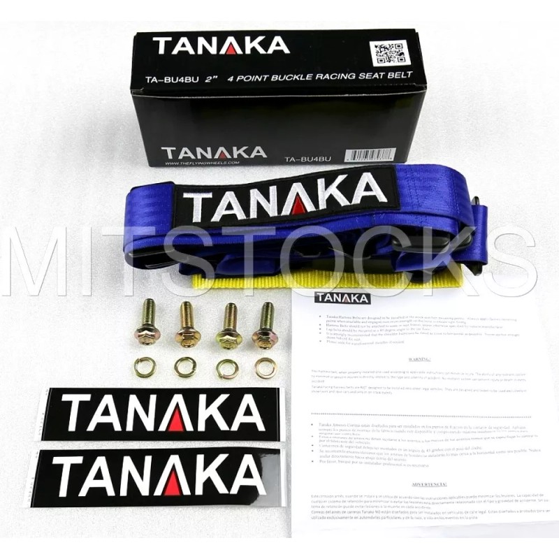 TANAKA 1 TANAKA UNIVERSAL BLUE 4 POINT BUCKLE RACING SEAT