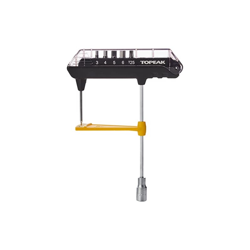 Topeak ComboTorq Wrench & Bit Set, Black/Silver, One size