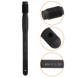 QWORK Wheel Alignment Pin, 2 Pack, M14 x 1.25 Steel Wheel Hanger Rim Stud Pilot Pin Guide Studs for Changing Tires on Cars